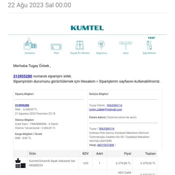Kumtel Siparişi 8 Gün Geçmesine Rağmen Hala Kargolanmadı