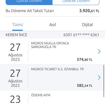 Migros Chippin Ödemem İade Olmadı