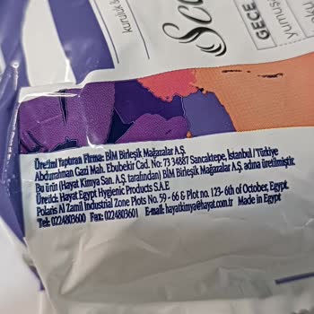 BİM Scarlett Gece Pedi Hatalı Ürün