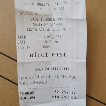 Dyson Yanlış Ürün Sattı