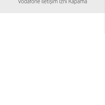 Vodafone'dan Gelen Tanıtım Mesajları
