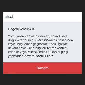 THY Şehit-gazi İndirimi Kullanılamıyor