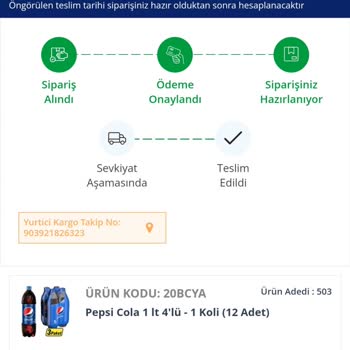 Avansas Her Siparişimde Sorun