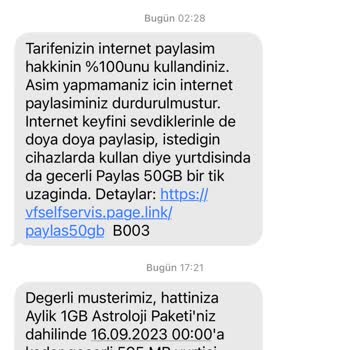 Vodafone Mobil Veri Sorunu