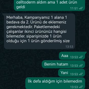 Mrs. Umrantoo Aldığım Krem Kampanyası Hakkında Sorun Yaşıyorum
