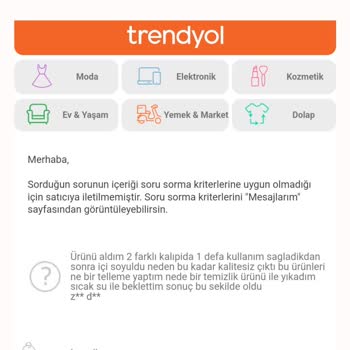 Trendyol'un Şikayetim Yayınlanmaması