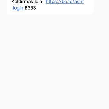Binance Sn. B. İ. N. A. N. C. E Gelen Asılsız Mesaj