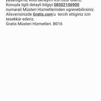 Gratis Mağazasının Online Teslimatları Vermiyor.