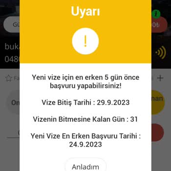 BURULAŞ Vize Yenilenmesi Ve Vizenin Gözükmemesi