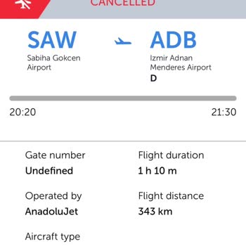 Anadolu Jet Uçuş İptal Mağduriyeti