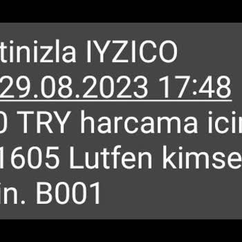 Papara'mdan Haberim Olmadan İyzico Adına 10 TL Para Çekimi