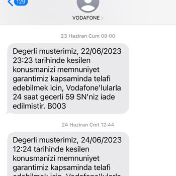 Vodafone Çekmiyor Ve Görüşmeler Sürekli Kesiliyor