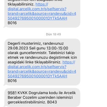 Arçelik Servis Belirtilen Zamanda Gelmiyor!