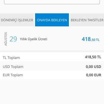 Denizbank Yıllık Üyelik Ücreti