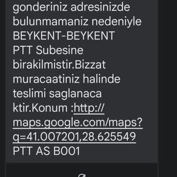 PTT Kargo Beykent Dagıtım Sıkıntısı