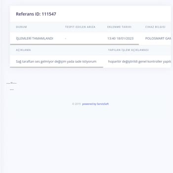 Polosmart TT Teknoloji Garanti İade Yapmaması