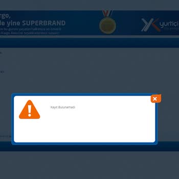 Yurtiçi Kargo Kayıt Bulunamadı Hatası