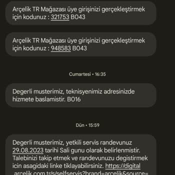 Arçelik Sıfır Ürünlerin Uzun Süre Kurulumunun Başarılamadı