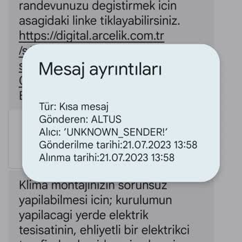 Arçelik Klima Montajı, Keyfi Randevu İptali