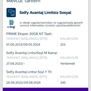 Türk Telekom Selfy Pakete Geçememe