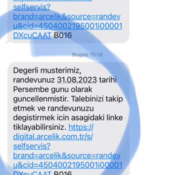 Arçelik Servisi Randevuya Gelmiyor