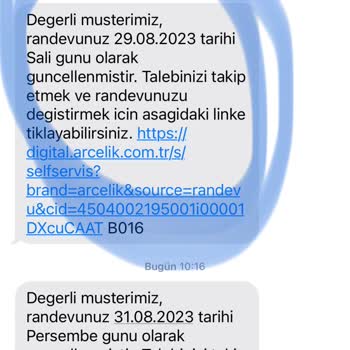 Arçelik Servisi Randevuya Gelmiyor