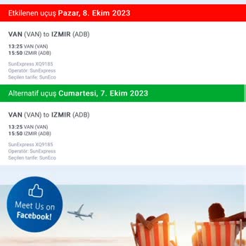 SunExpress Hava Yolları Mevcut Uçuşun İptali Ve Konaklama Karşılanmaması