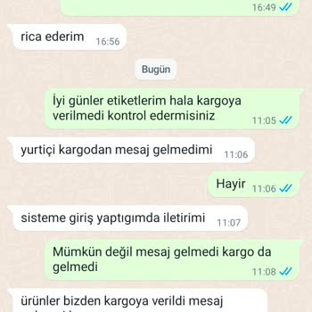 Mega Deri Etiket Tarafından Aldığım Etiketler Hala Gönderilmedi
