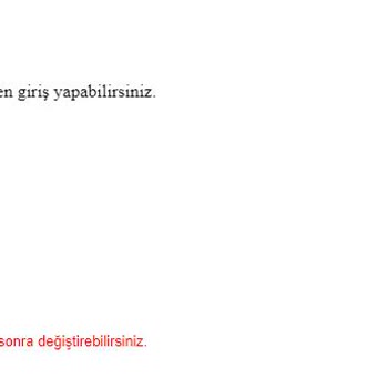 Sakarya Üniversitesi Öğrenci No Ve Kullanıcı Adı Alamıyorum