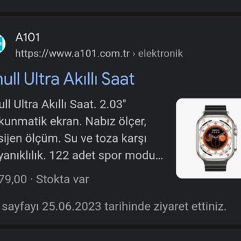 A101 Thull Smart Whatch Su Aldı