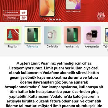 Vodafone Puan Tanımlamama Sorunu