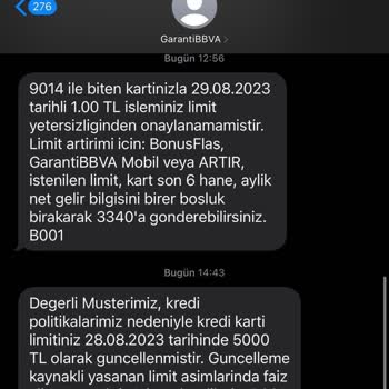 Garanti Bankası Limit Düşürme