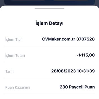 Cvmaker.com.tr İzinsiz Para Çekildi