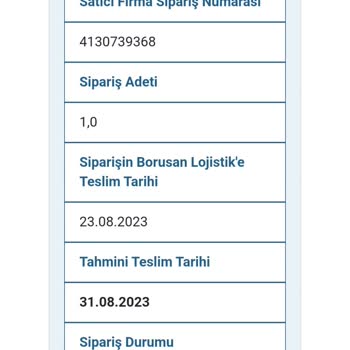 Borusan Lojistik Firması Teslim Sıkıntısı Ve Yanlış Bilgilendirme