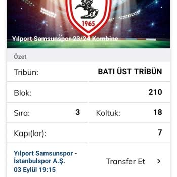 Passolig Kombine Maç Transferi Yapamıyorum