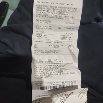 Migros'tan Alınan İthink 20.000 Mah Kapasiteli Cihaz Arızası