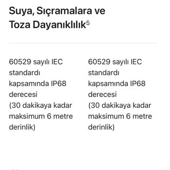 iPhone Sıvı Teması