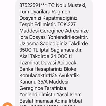 Global Satış Tehditle Para İstemek