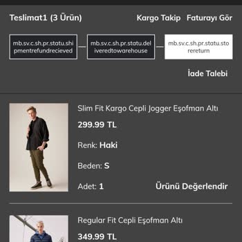 DeFacto Kargoda Hasar Alan Ürünlerim Hakkında Mağduriyetim Giderilmedi