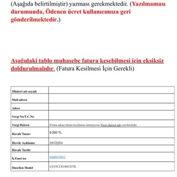 Ticaret Bakanlığı Samsung Değişim Yapmayarak Ticaret Bakanlığını Sebep Göstermesi