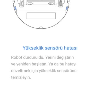 Roborock S7 Robot Süpürge Sensör Hatası