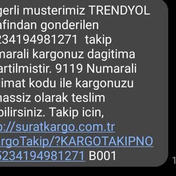 Sürat Kargo Pişmanlıktır
