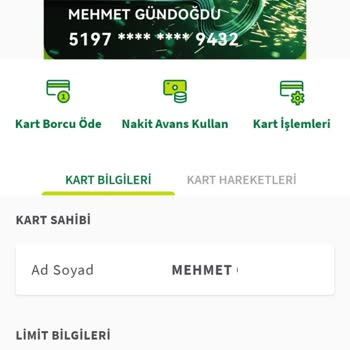 Şekerbank Kredi Kartı Limit 0 Ama Dönem Borcu Geldi
