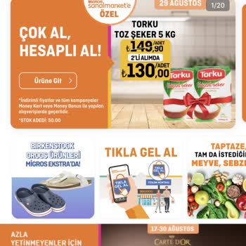 Migros Sanal Marketin Belirtilen İndirimi Uygulamaması