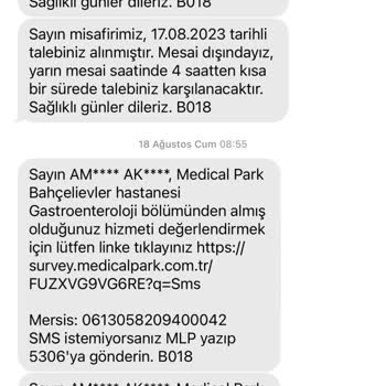 Medical Park Hastanesi Hastane Yönetimini Hastayı Mağdur Etmesi