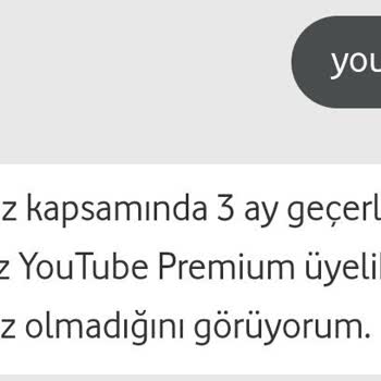 Vodafone Rede Geçişte 3 Aylık Ücretsiz Youtube.com Premium Vermiyor