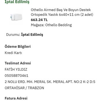 Othello. Bedding Epttavm Üye İş Yeri Firma Ayıbı!