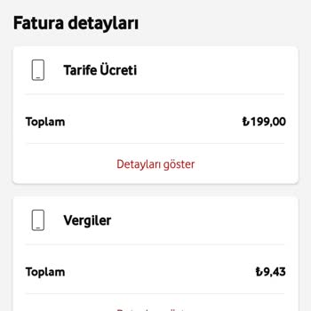 Vodafone Fatura Yansıtılmasında Hata