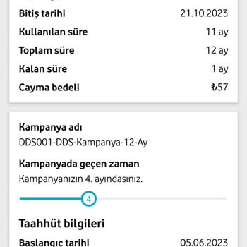 Vodafone Fatura Yansıtılmasında Hata