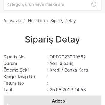 Cimri Siparişimin Kargoya Verilmeyip Site İle De İletişime Geçememe